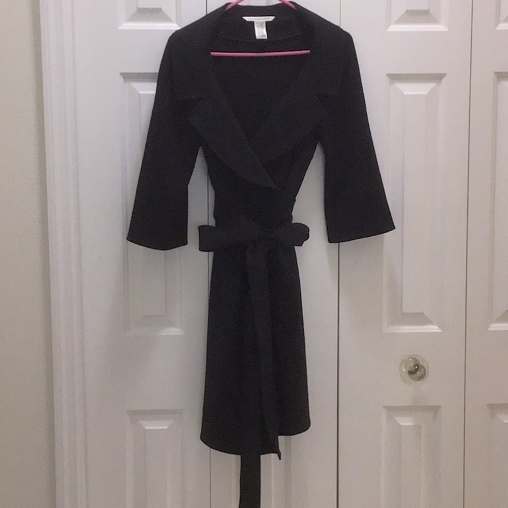 Diane Von Furstenberg  black wrap dress